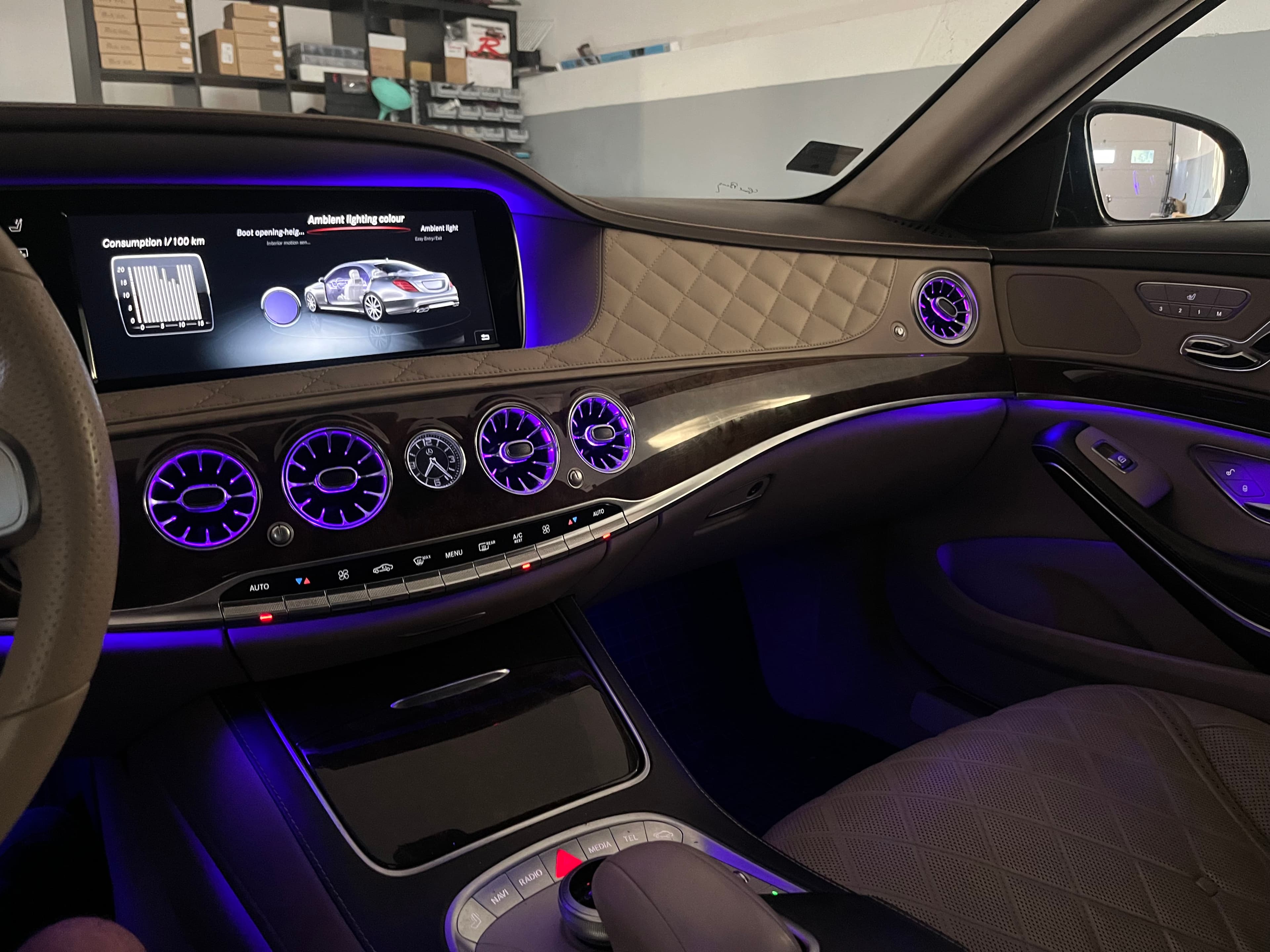 Mercedes S class interior